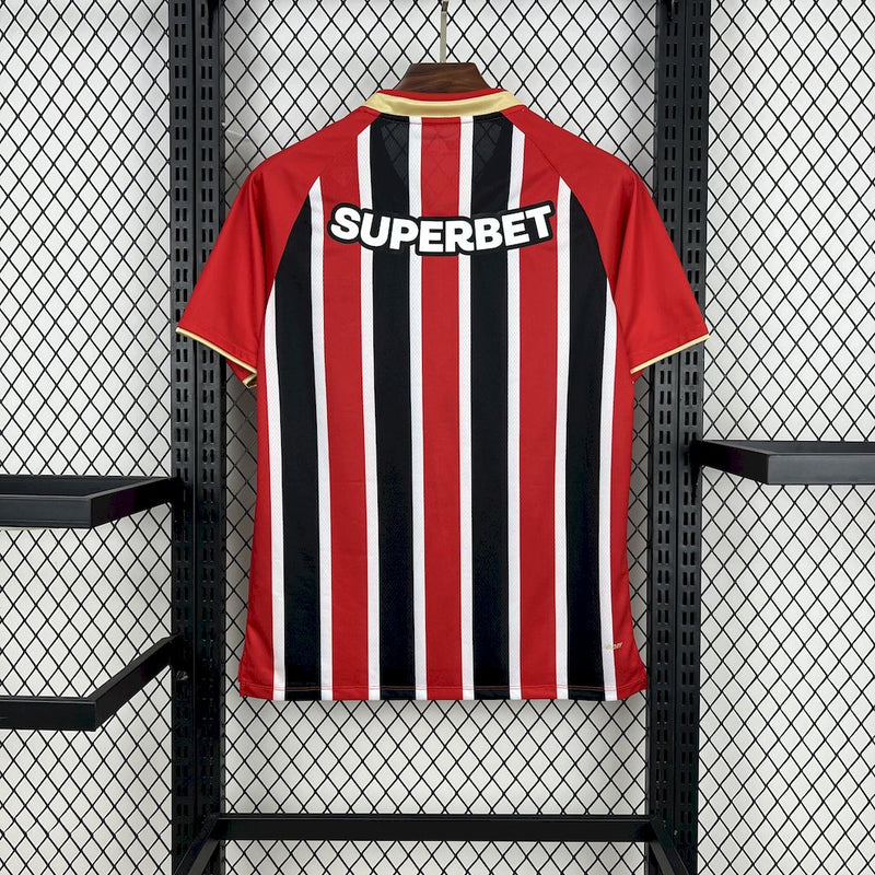São Paulo Away Shirt 25/26 - Men's Fan Red + Sponsorships