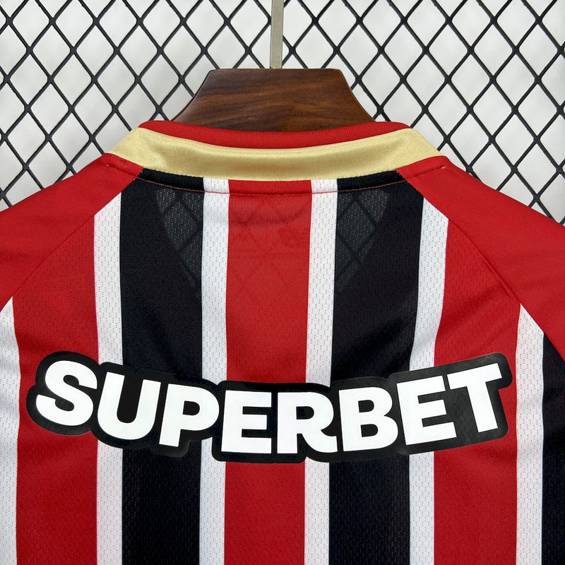 São Paulo Away Shirt 25/26 - Men's Fan Red + Sponsorships