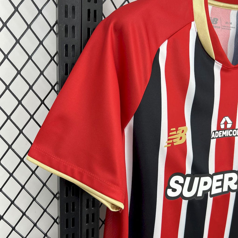 São Paulo Away Shirt 25/26 - Men's Fan Red + Sponsorships