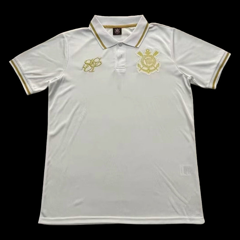 Timão Polo Shirt - Men's Fan White and Gold