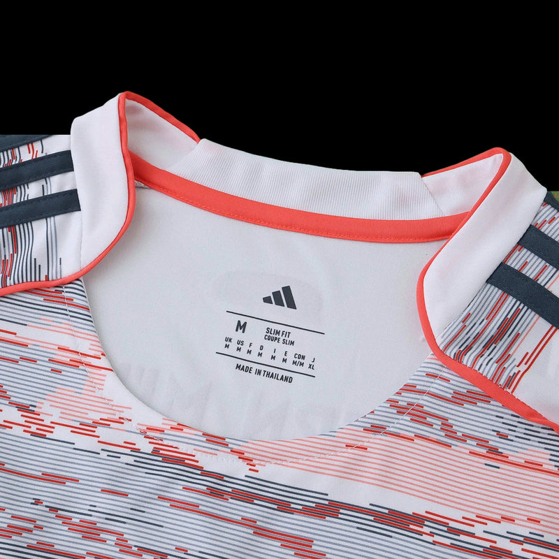 Bayern Munich Away Shirt 25/26 - Men's White and Orange Fan Shirt