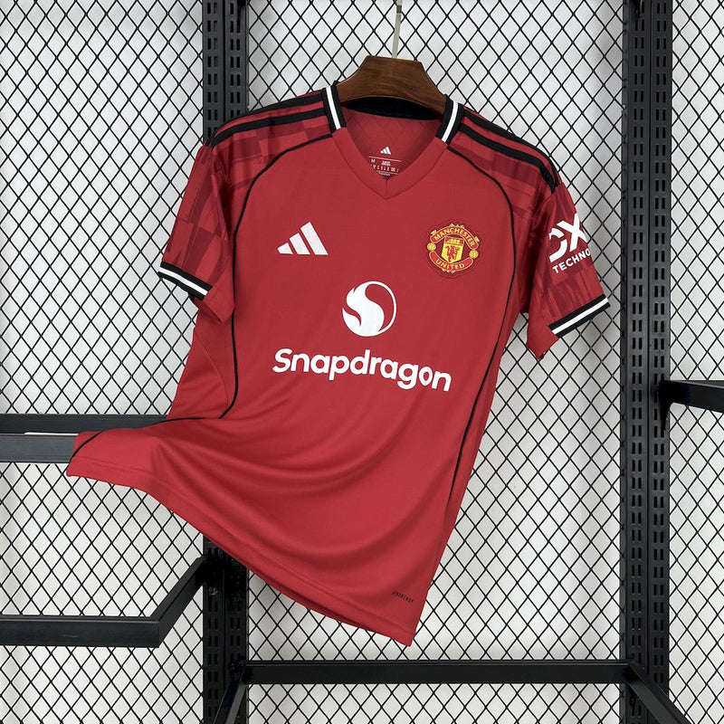 Manchester United Home Shirt 25/26 - Men's Fan Shirt Red