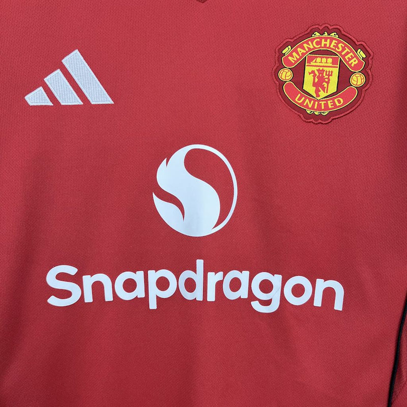 Manchester United Home Shirt 25/26 - Men's Fan Shirt Red