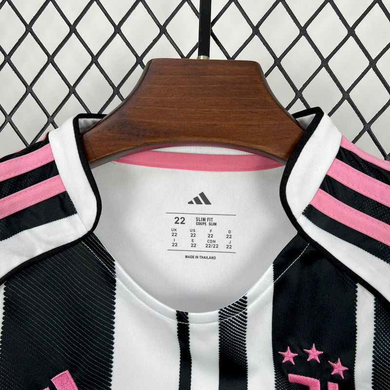 Juventus Home Shirt 25/26 - Kids Fan Shirt Black and White