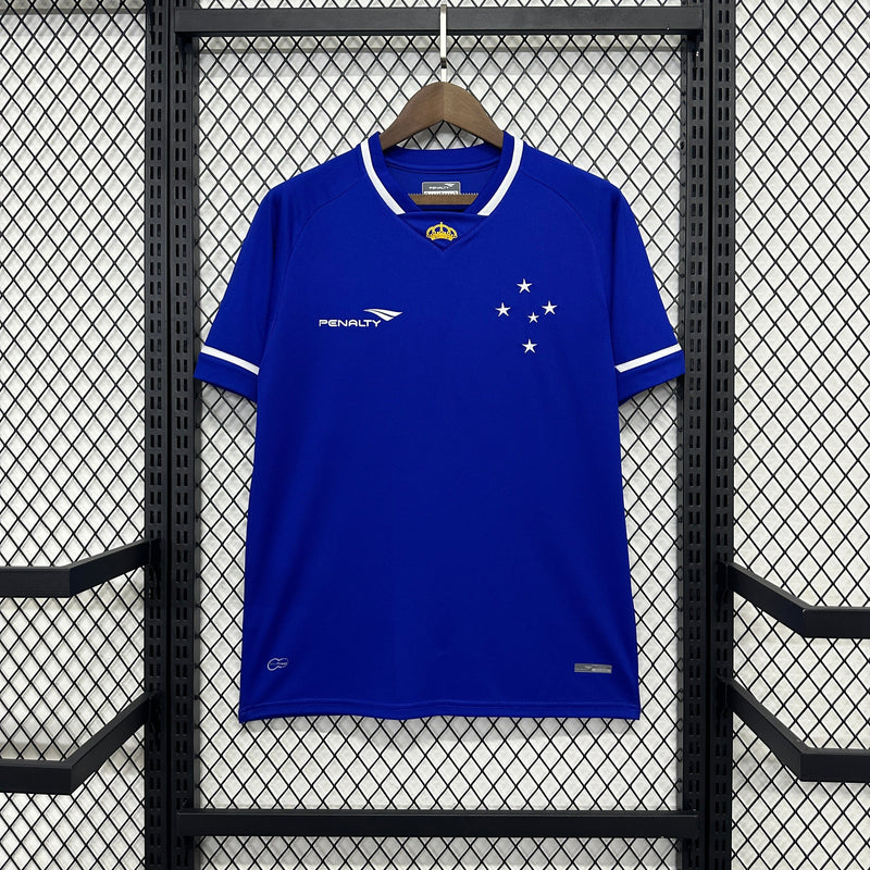 Cruzeiro Home Retro Shirt 2015 - Men's Fan Blue