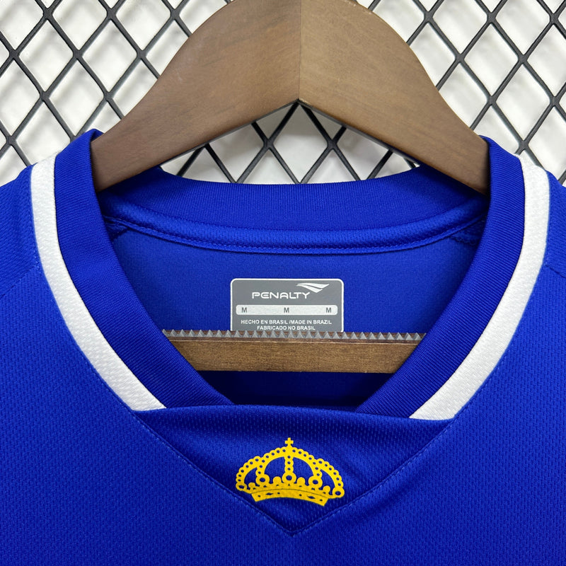 Cruzeiro Home Retro Shirt 2015 - Men's Fan Blue