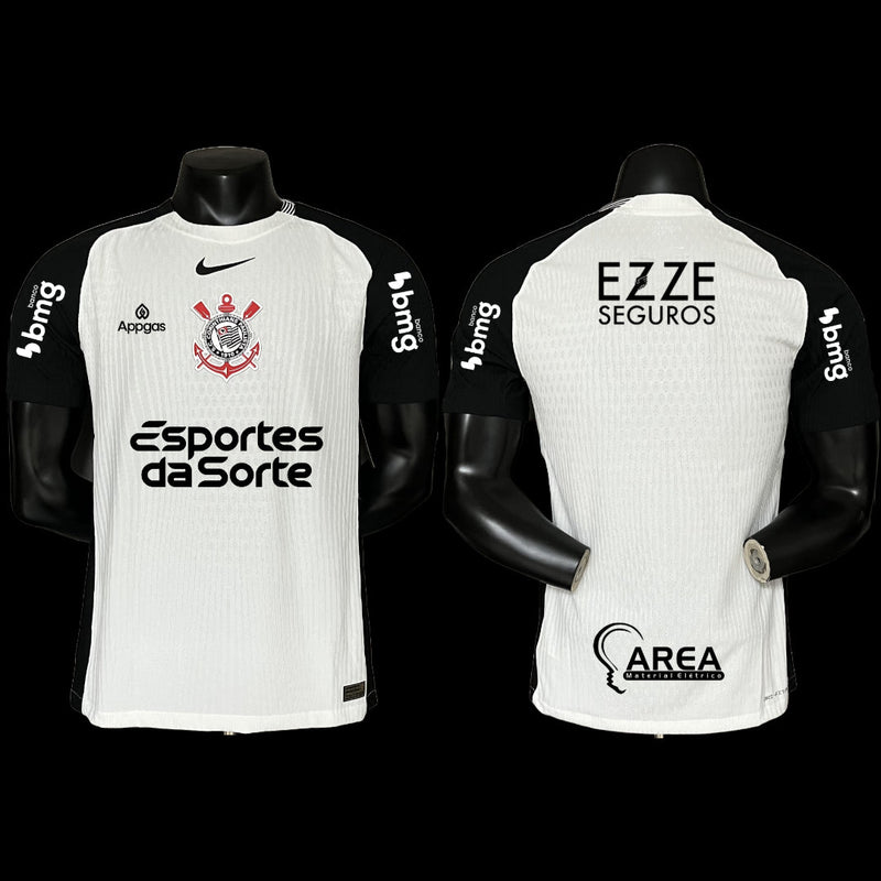 Timão Home Shirt 25/26 - White Male Player + Sponsorships