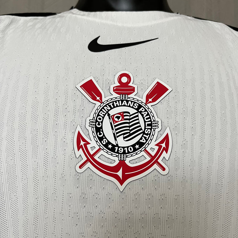 Timão Home Shirt 25/26 - White Male Player + Sponsorships