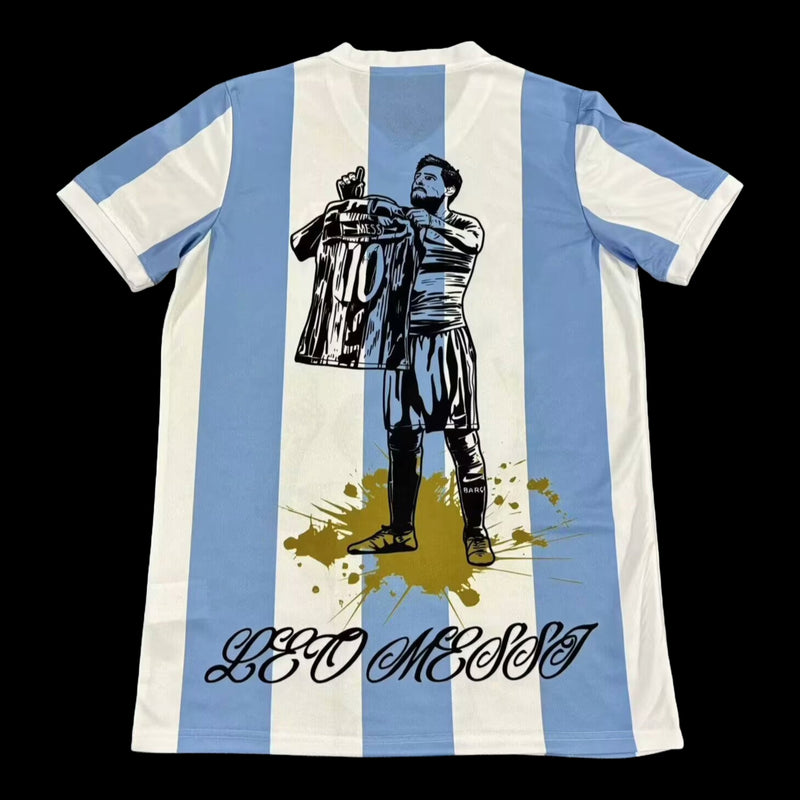 Argentina 50 Years Commemorative Edition Shirt + La Pulga - Men's Fan Blue