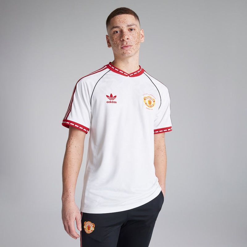 Manchester United Retro Away Shirt 1991 - Mens White Fan Shirt