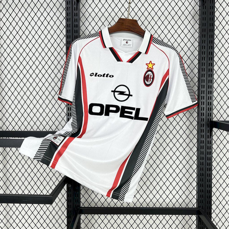 AC Milan Away Retro Shirt 1997/98 - Men's White Fan Shirt