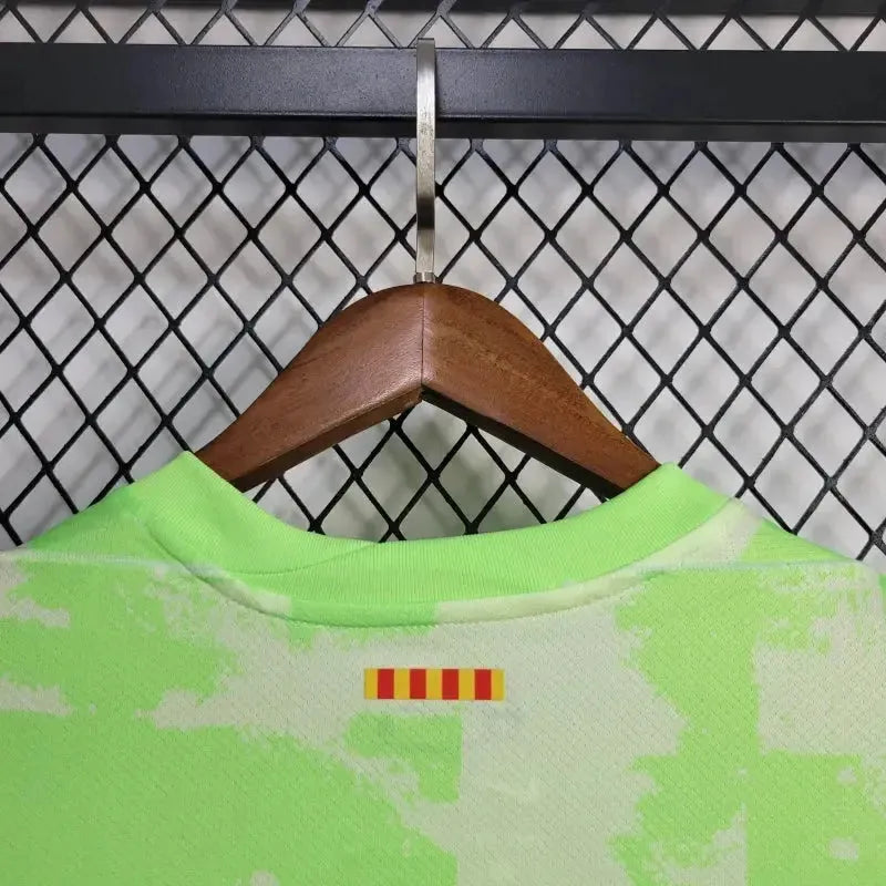 Barcelona TRAVIS SCOTT Third Away Shirt 24/25 - Men's Fan Green