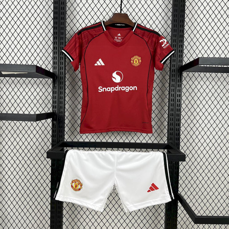 Manchester United Home Shirt 25/26 - Kids Fan Shirt Red