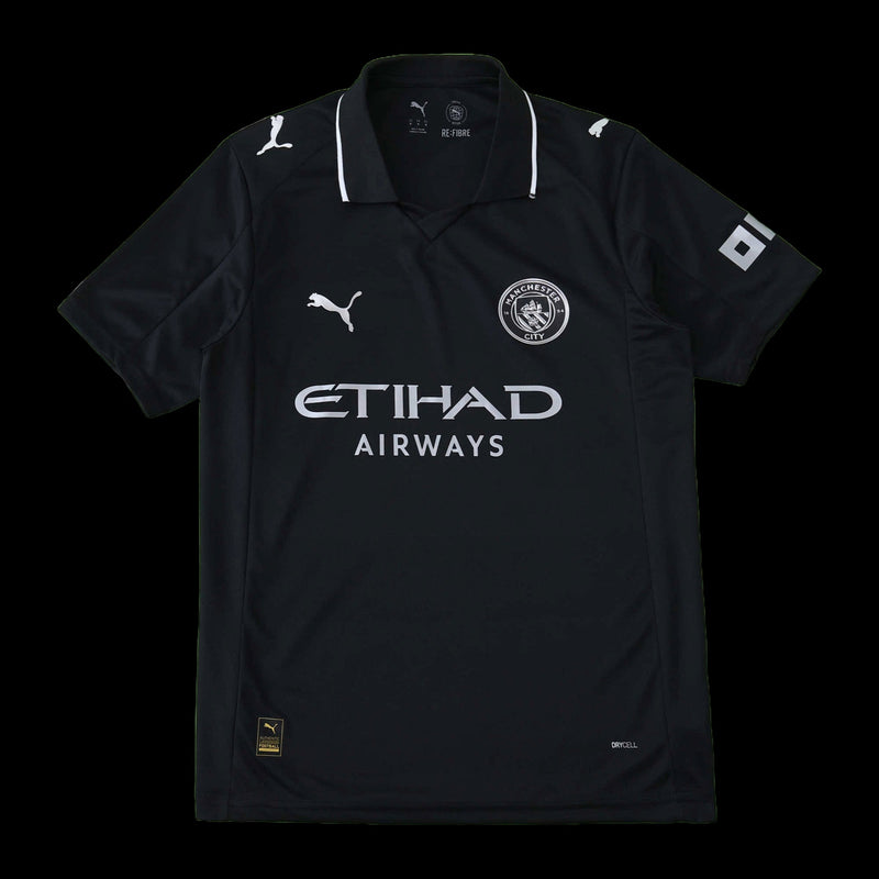 Manchester City Away Shirt 25/26 - Men's Fan Black