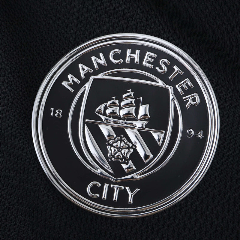 Manchester City Away Shirt 25/26 - Men's Fan Black