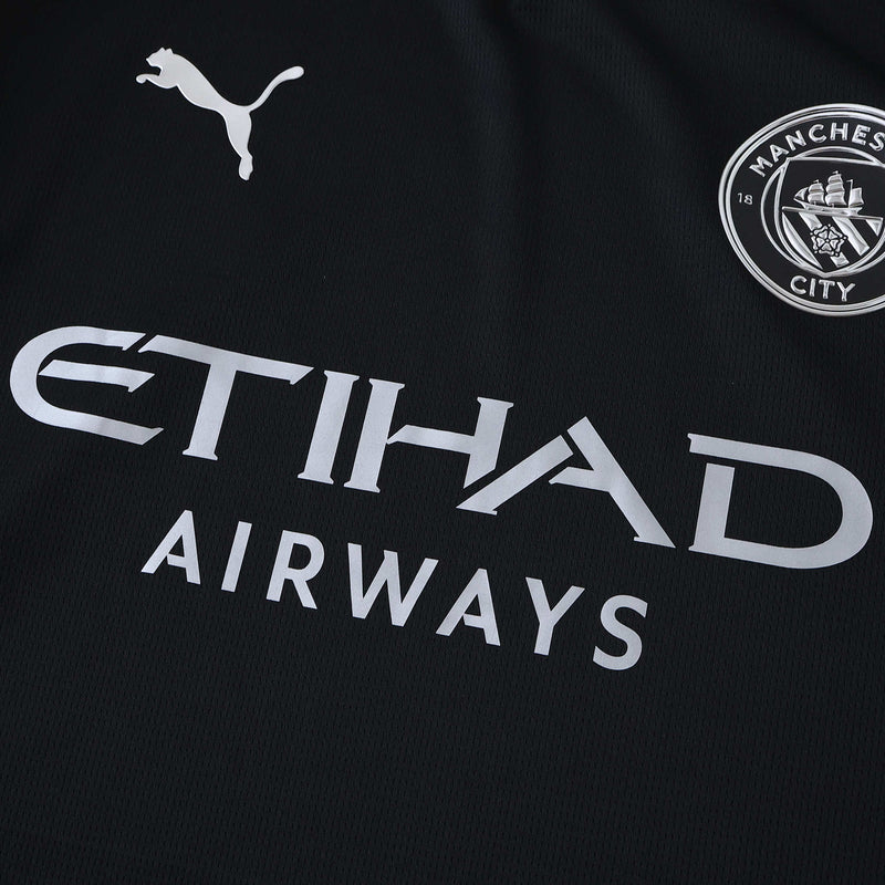 Manchester City Away Shirt 25/26 - Men's Fan Black
