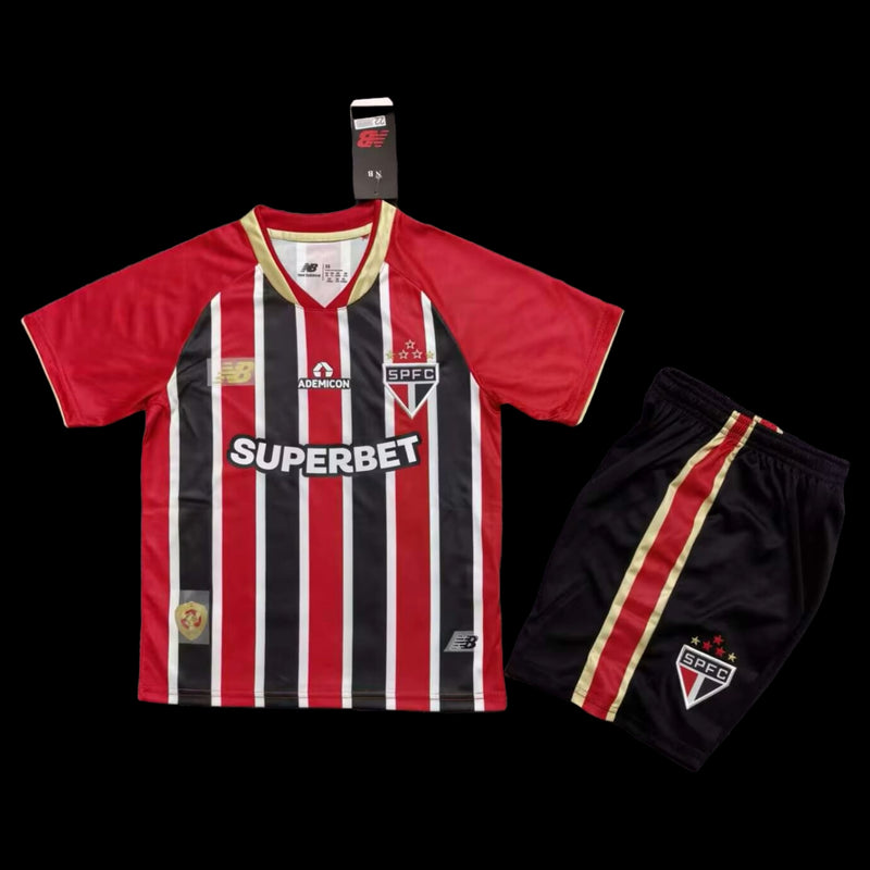 São Paulo Away Shirt 25/26 - Red Children's Fan Shirt