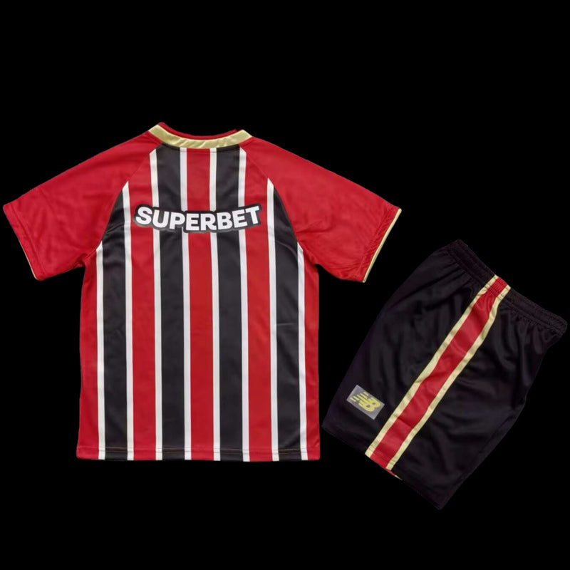 São Paulo Away Shirt 25/26 - Red Children's Fan Shirt