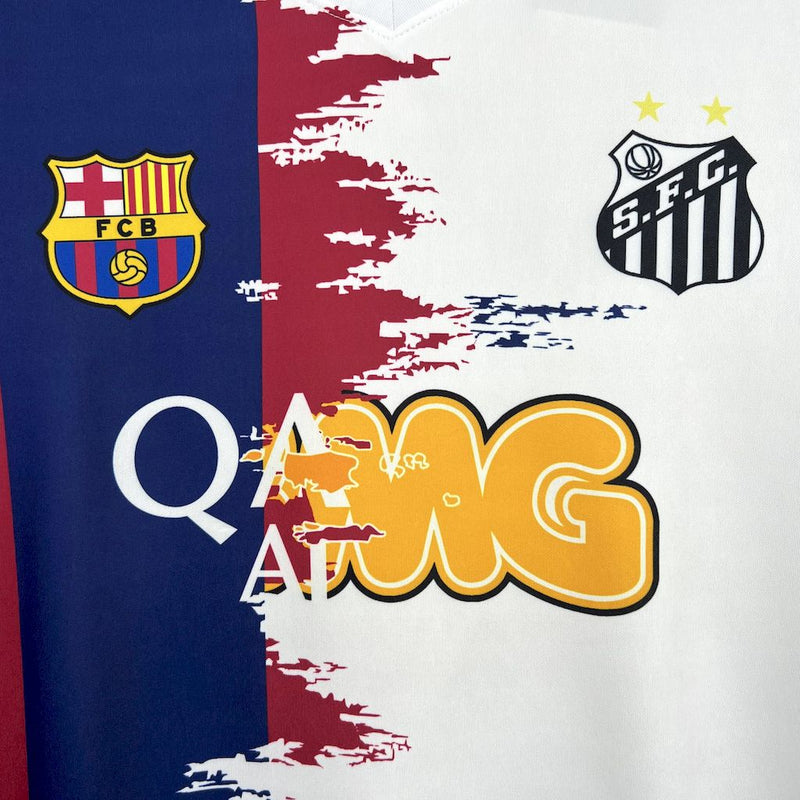 Neymar Special Edition Shirt - Barcelona + Santos - Men's Fan