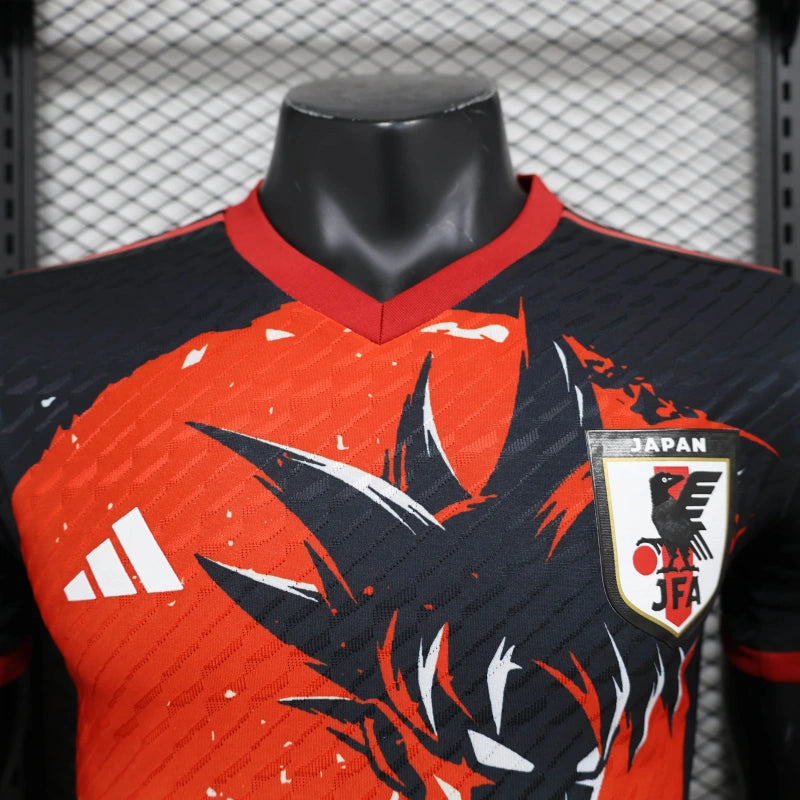 Japan Dragon Ball 24/25 Shirt - Men's Player Red and Black