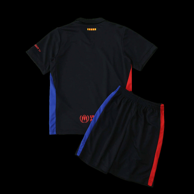 Barcelona TRAVIS SCOTT Away 24/25 Shirt - Kids Fan Black