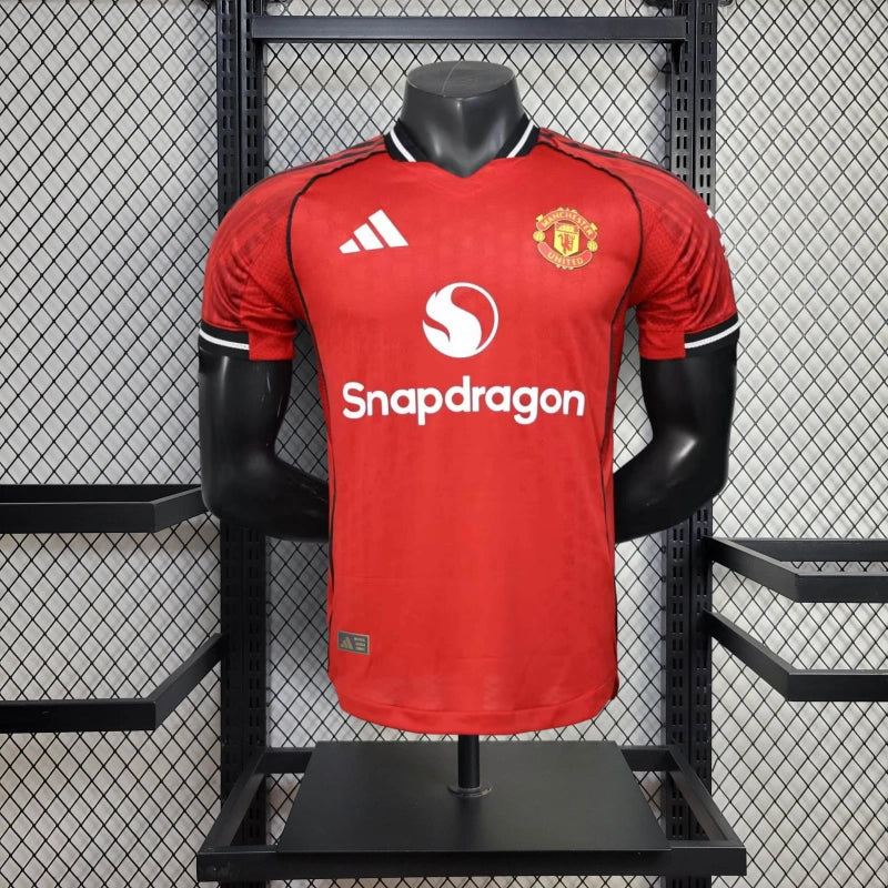 Manchester United Home Shirt 25/26 - Mens Player Red