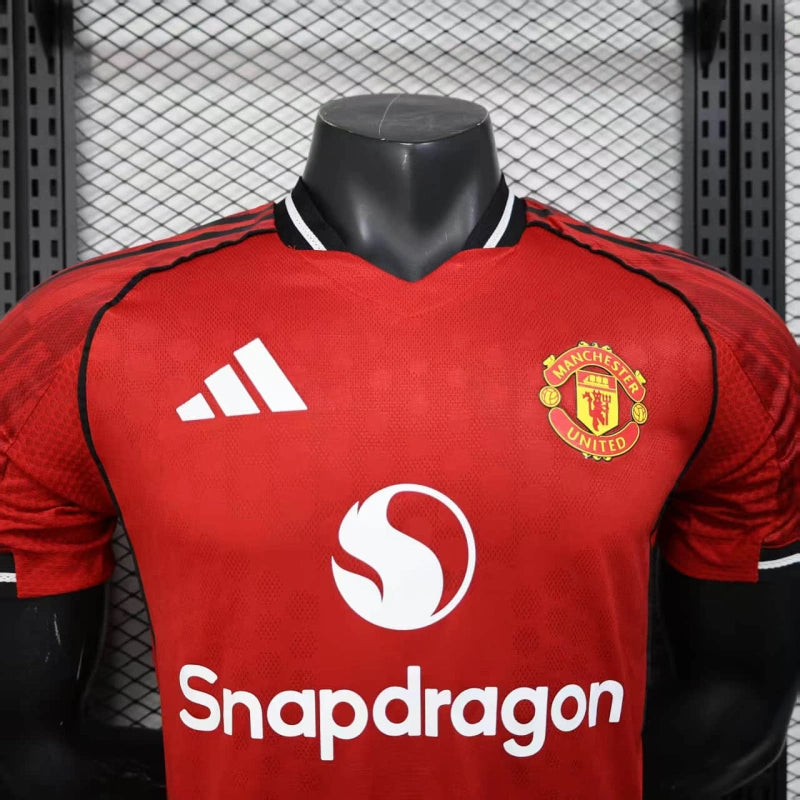 Manchester United Home Shirt 25/26 - Mens Player Red