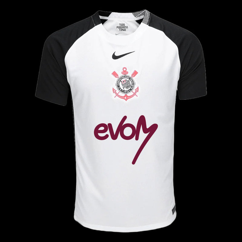 Timão x Veigh (EVOM) Home Shirt 25/26 - White Men's Fan Shirt