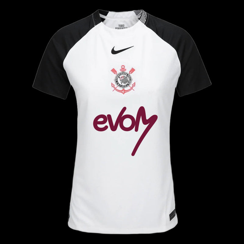 Timão x Veigh (EVOM) Home Shirt 25/26 - Women's White Fan Shirt