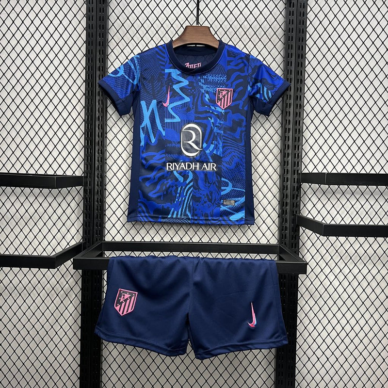 Atlético de Madrid Third Away Shirt 24/25 - Kids Fan Shirt Blue