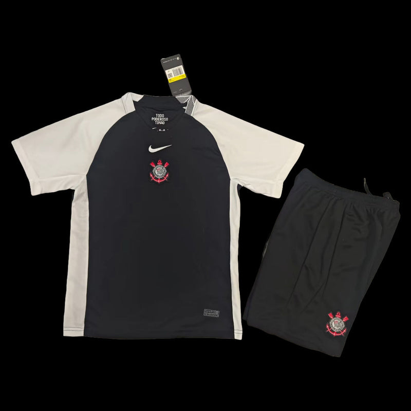 Timão Away Shirt 25/26 - Black Children's Fan Shirt