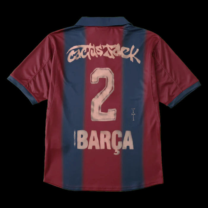 Barcelona TRAVIS SCOTT Home Retro 2000/01 Shirt - Men's Fan Oversized