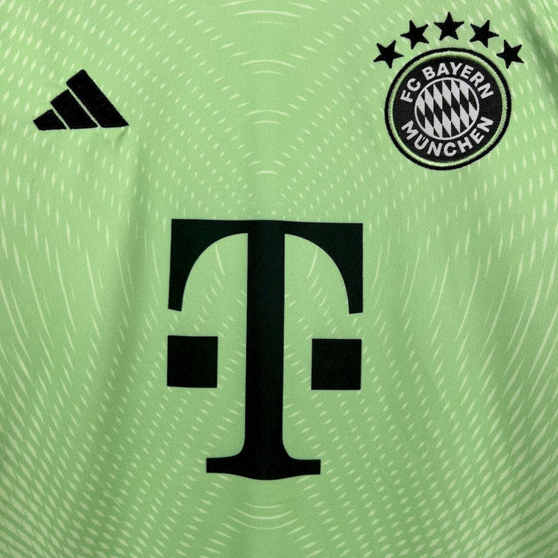 Bayern Munich Goalkeeper Shirt 1 25/26 - Green Kids Fan Shirt