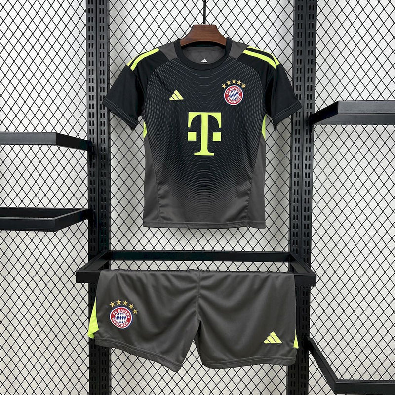 Bayern Munich Goalkeeper Shirt 3 25/26 - Black Kids Fan Shirt