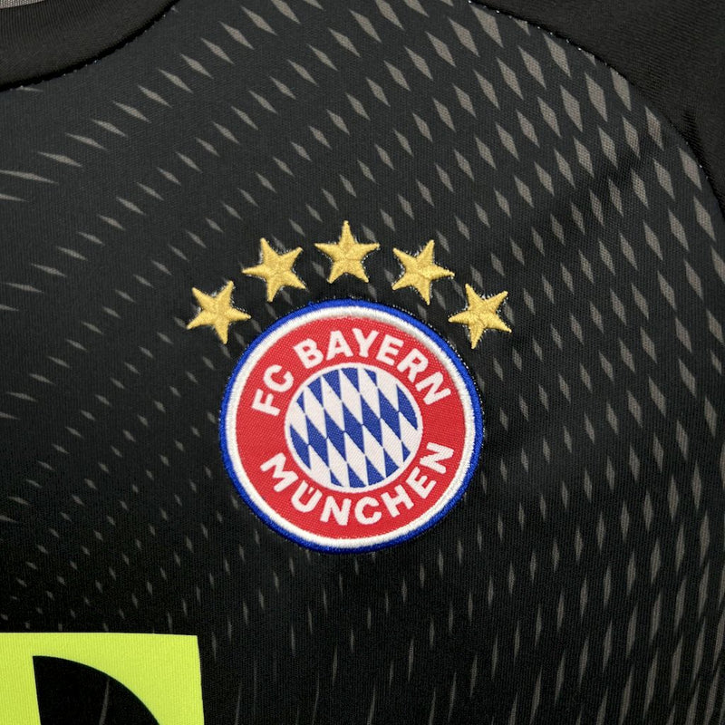 Bayern Munich Goalkeeper Shirt 3 25/26 - Black Kids Fan Shirt