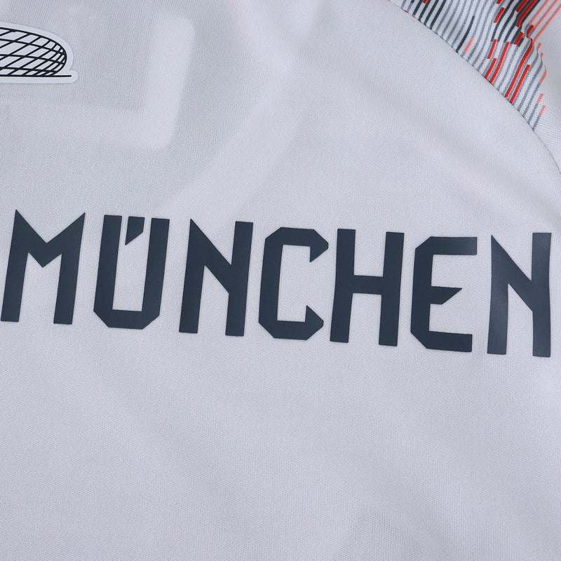 Bayern Munich Away Shirt 25/26 - Kids Fan Shirt White and Orange