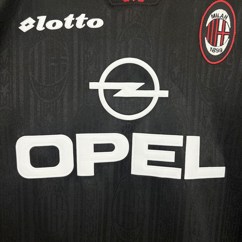 AC Milan Fourth Away Retro Shirt 1997/98 - Men's Fan Shirt - Black
