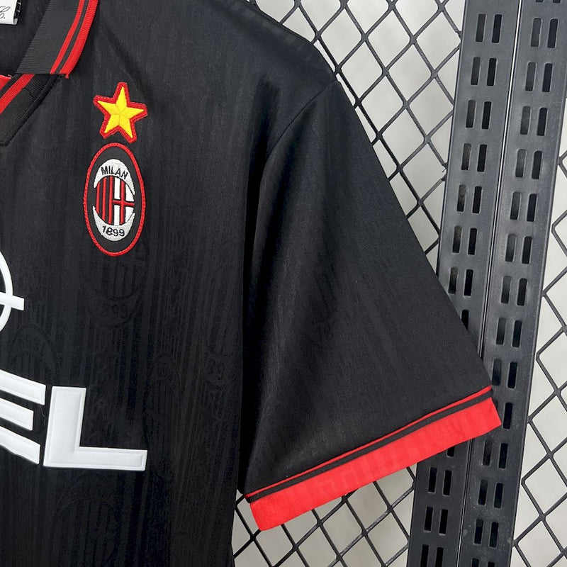 AC Milan Fourth Away Retro Shirt 1997/98 - Men's Fan Shirt - Black