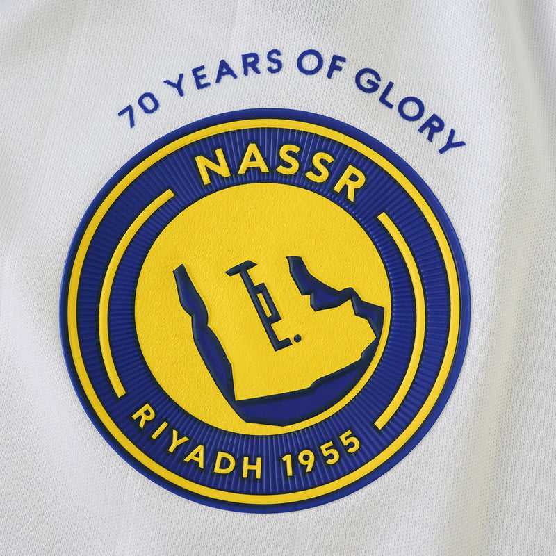 Al-Nassr Third Away Shirt 25/26 - Men's White and Yellow Fan Shirt