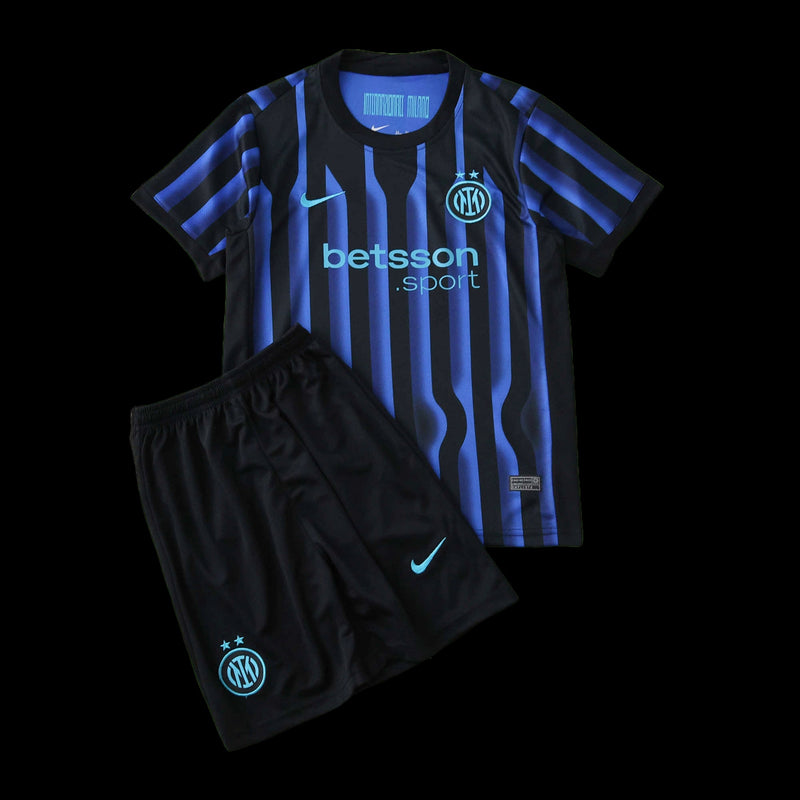 Inter Milan Home Shirt 25/26 - Kids Fan Shirt Blue and Black