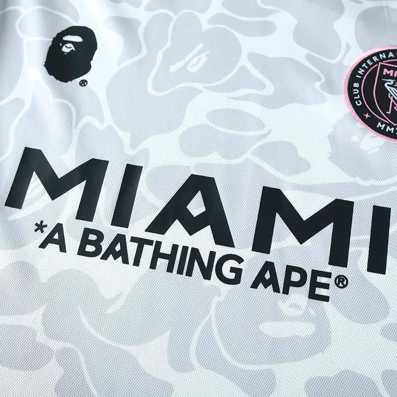 Inter Miami X Bape Men's Fan Shirt White