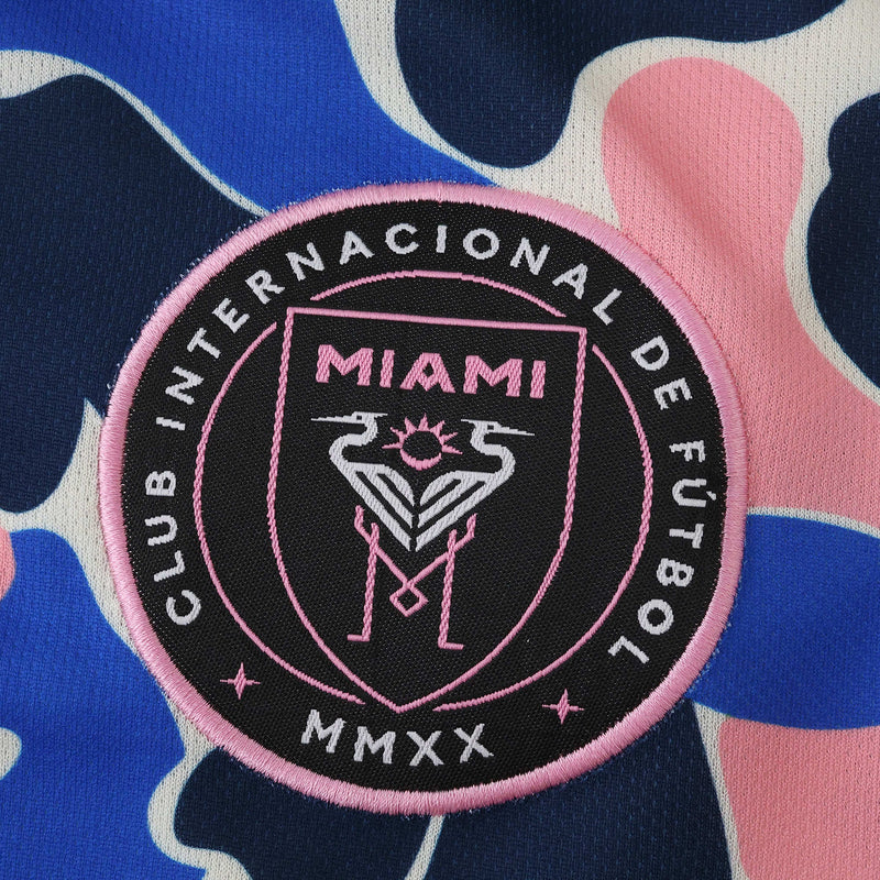 Inter Miami X Bape Shirt - Men's Fan Blue and Pink