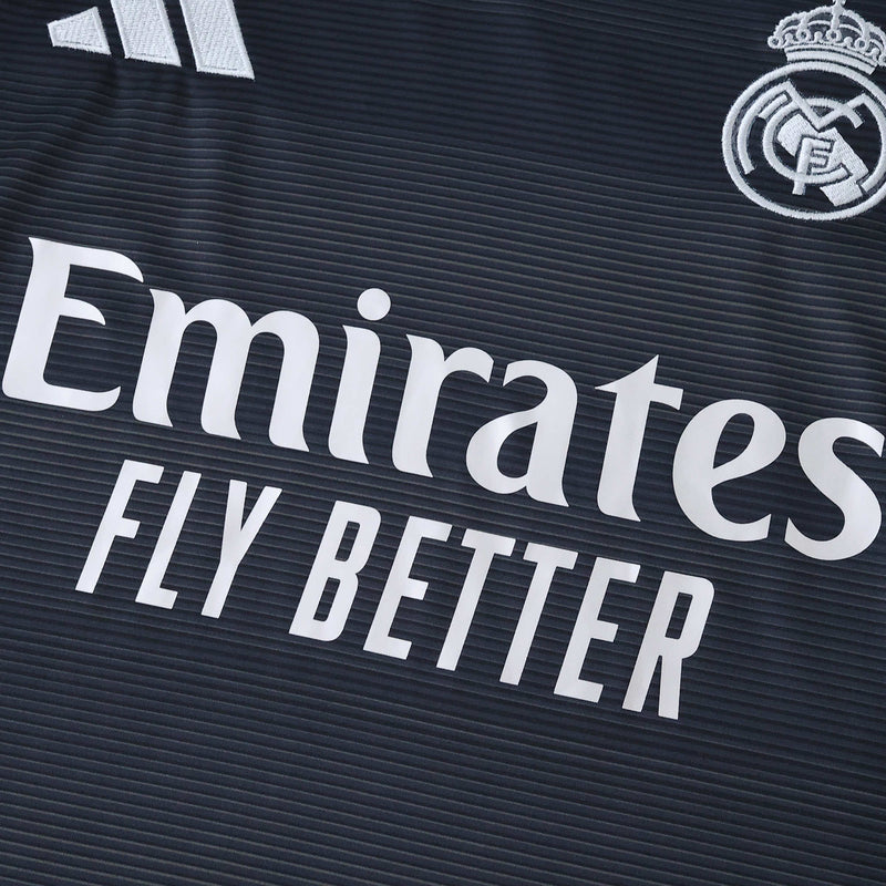 Real Madrid Away Shirt 25/26 - Kids Fan Black