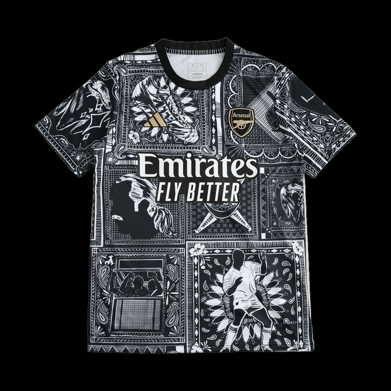 Arsenal Pre-Match Shirt 23/24 - Men's Fan Shirt Grey