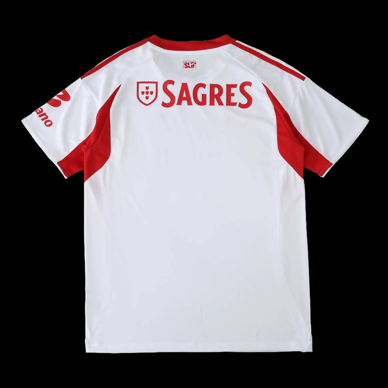 Benfica Third Away Shirt 25/26 - Men's Fan White and Red