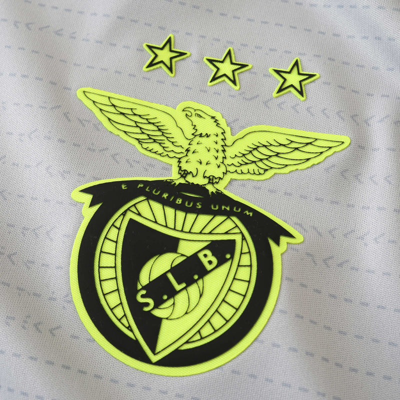 Benfica Third Away Shirt 24/25 - Men's Fan Shirt Grey