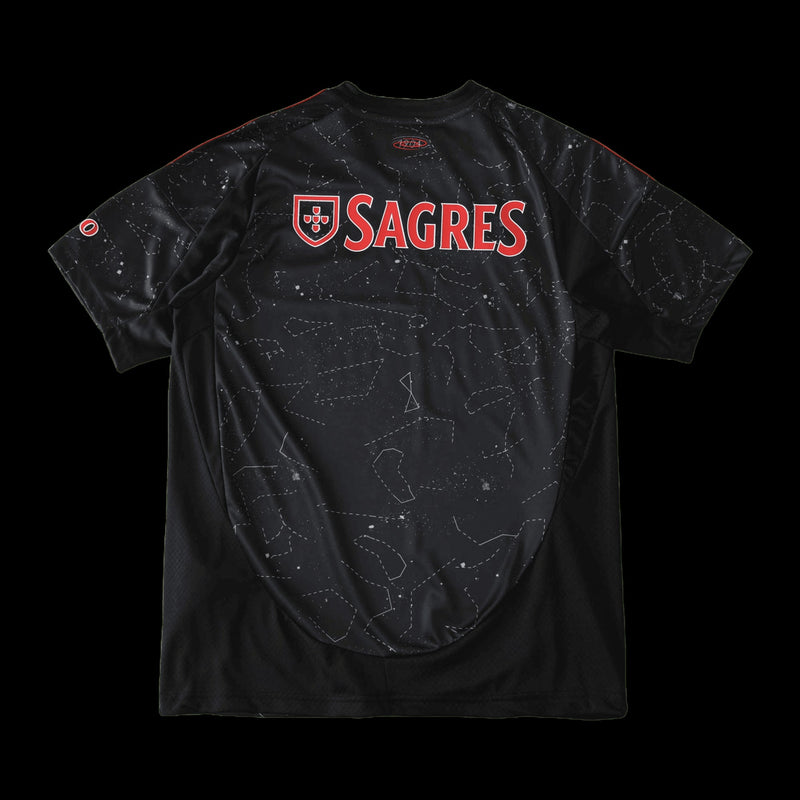 Benfica Away Shirt 24/25 - Men's Fan Black and Red