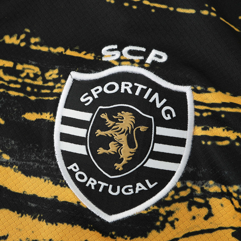 Sporting Third Away Shirt 24/25 - Men's Fan Black and Yellow