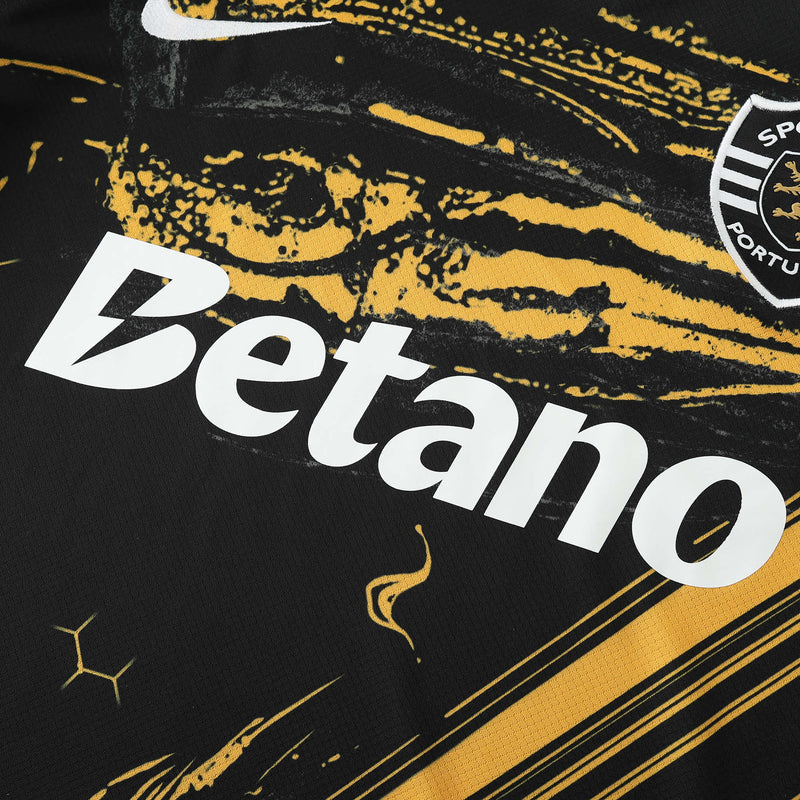 Sporting Third Away Shirt 24/25 - Men's Fan Black and Yellow