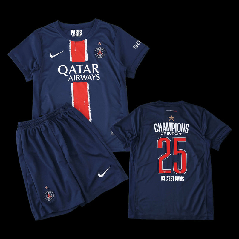 PSG Champions League Home Shirt 24/25 - Kids Fan